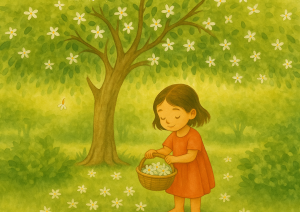 🌸 Parijaat – The Tree That Smells Like Childhood